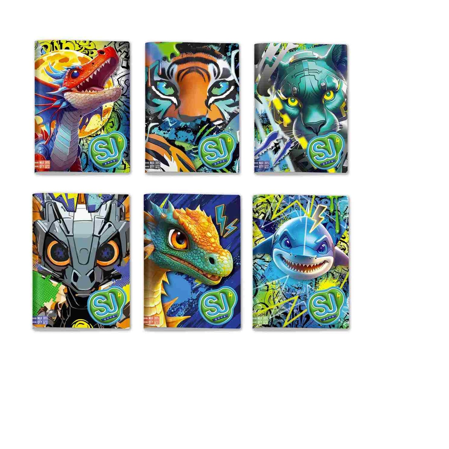 Sj Gang maxiquaderno 96/100 A Animali Boy |